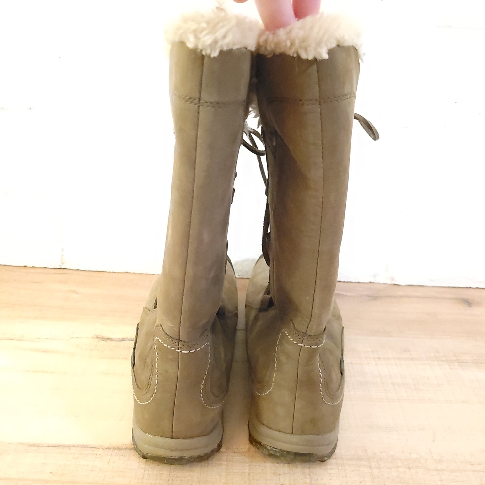 Keen Brighton Boot Womens 9 Brown Leather Waterproof Insulated - Picture 4 of 11